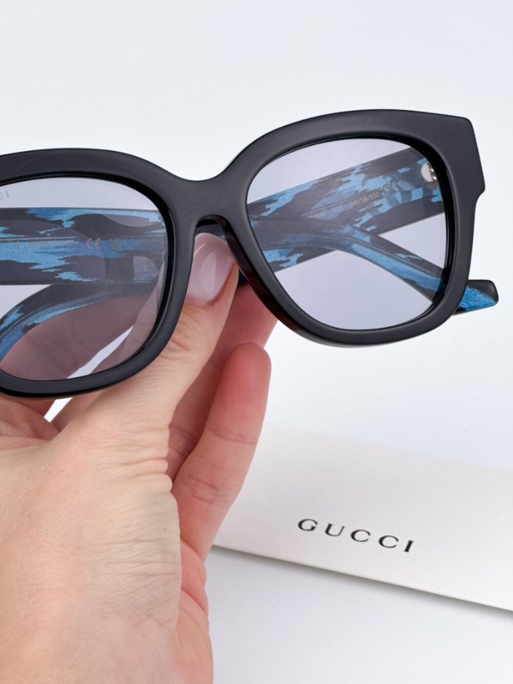 GUCCI GG1550SK 003 BLACK SQUARE WOMEN SUNGLASSES